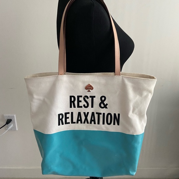 Kate Spade ♠️ Limited Edition Rest & Relaxation Tote - Picture 1 of 15